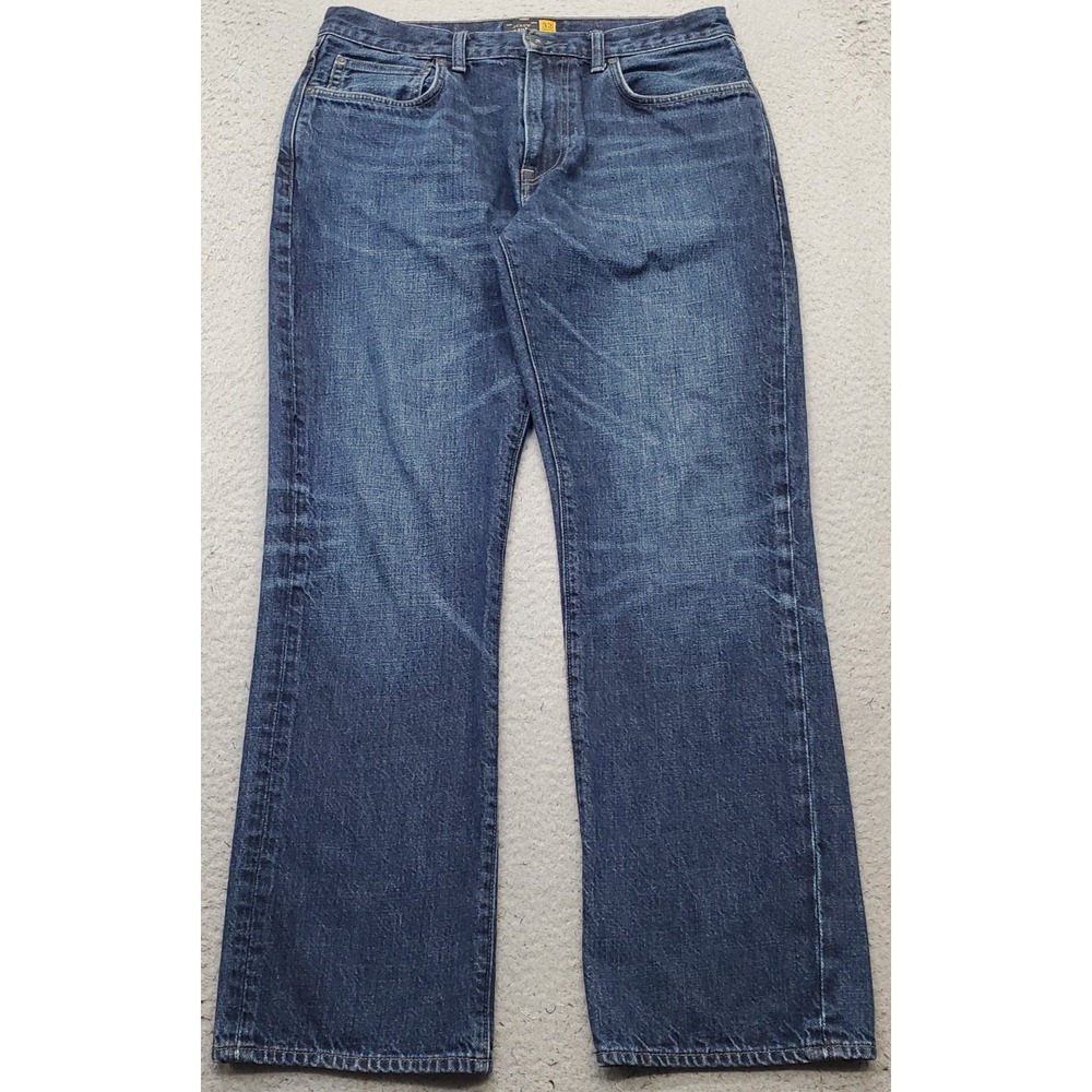 J.Crew Slim Straight Jeans Mens 32x30 Blue Denim Medium Wash Stretch Streetwear